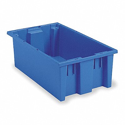 AKRO-MILS 35200BLUE F8980 Stack and Nest Ctr Blue Solid Polymer