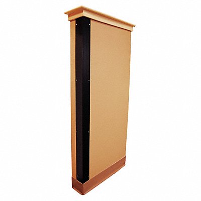 GRAINGER 5KZH7 G3652 Corner Guard Black 3x48 Hardware FR
