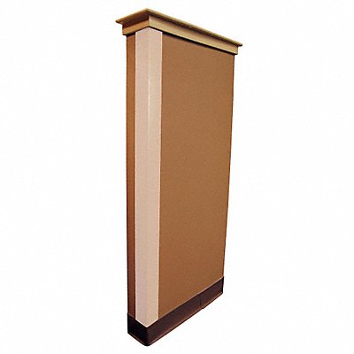 GRAINGER 5KZL8 Corner Guard Almond 1x48in adhesive