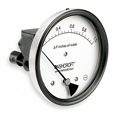 ASHCROFT 451134EDRQMXCYLM1IWD H8424 Pressure Gauge 0 to 1 In H2O