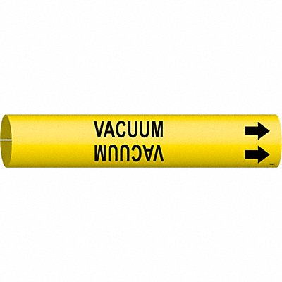 BRADY 4146C Pipe Marker Vacuum 2 in H 2 in W