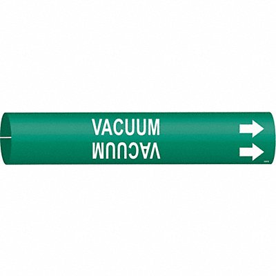 BRADY 4147D Pipe Marker Vacuum 2 13/16in H 2 4/5in W