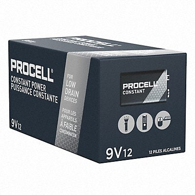 DURACELL PROCELL PC1604BKD Battery Alkaline 9V Everyday PK12