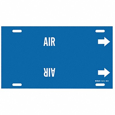BRADY 4002H Pipe Marker Air 10 in H 32 in W