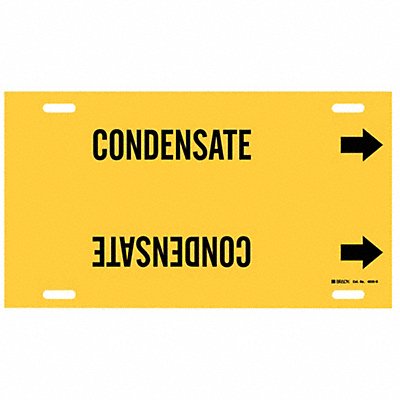 BRADY 4035H Pipe Marker Condensate 10 in H 32 in W