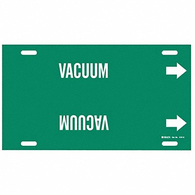 BRADY 4147H Pipe Marker Vacuum 10 in H 32 in W