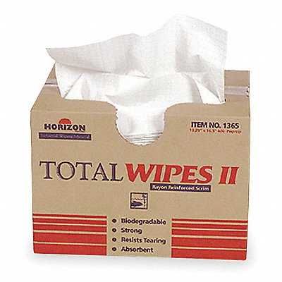 ABILITY ONE 7920010000000 Dry Wipe 13-1/4 x 16-1/2 White