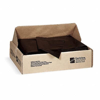 ABILITY ONE 8105010000000 Garbage Bag 33 gal Brown PK125
