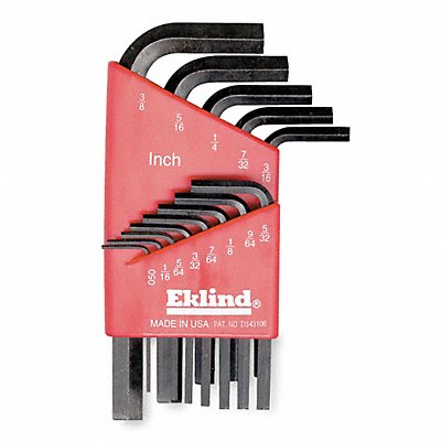 EKLIND 11113 Hex Key Set L 1 21/32 in to 4 1/4 in