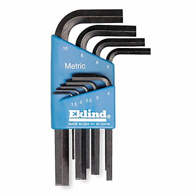 EKLIND 11509 Hex Key Set L 1 47/64 in to 4 19/64 in