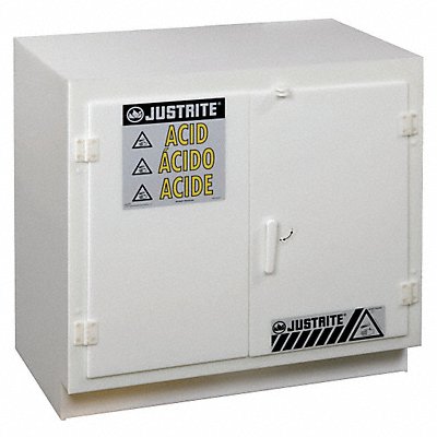 JUSTRITE 24010 Acid Safety Cabinet 35-3/4 in H