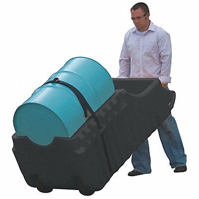 JUSTRITE 28665 Outdoor Dispensing Dolly Black 66 Gal