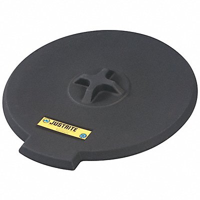 JUSTRITE 28682 Drum Funnel Cover Black H3.25xL9xW9 in