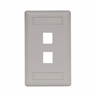 HUBBELL PREMISE WIRING IFP12OW Wall Plate 2 Port