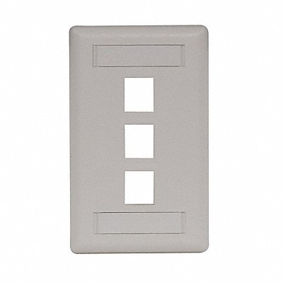 HUBBELL PREMISE WIRING IFP13OW Wall Plate 3 Port