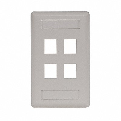 HUBBELL PREMISE WIRING IFP14OW Wall Plate 4 Port