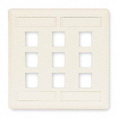 HUBBELL PREMISE WIRING IFP29W Wall Plate 9 Port