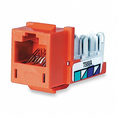 HUBBELL PREMISE WIRING HXJUOR Jack Orange Voice RJ25