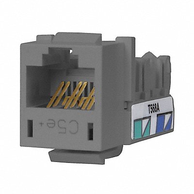 HUBBELL PREMISE WIRING HXJ5EGY Jack Grey Cat5e Rj45