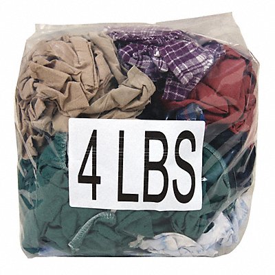 GRAINGER G350004BG Cloth Rag Recycled Cotton Varies