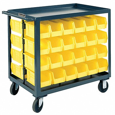 DURHAM MFG RSC2436BLP4823095 Bin Cart 24x36x35 in 1200 lb Cap.