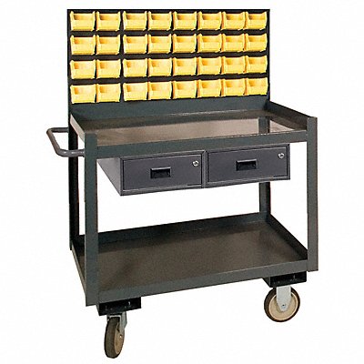 GRAINGER RSC24362LP2DR32B95 Louvered Cart 36 W x 24 D x 65-5/8 H