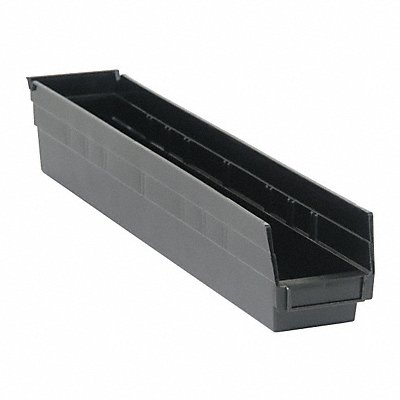 QUANTUM STORAGE SYSTEMS QSB105CO Shelf Bin Black Polypropylene 4 in