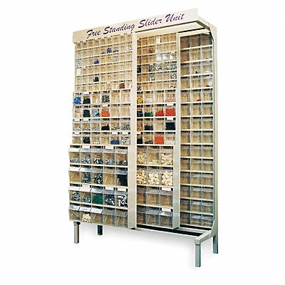 QUANTUM STORAGE SYSTEMS QS56956IV Tp-Ot Bin Slider Unit Baked Enamel 77 in
