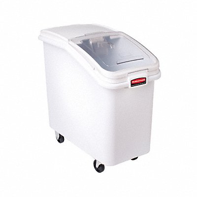 RUBBERMAID COMMERCIAL PRODUCTS FG360288WHT Mobile Bulk Storage 500 qt Cap. 29.5 L