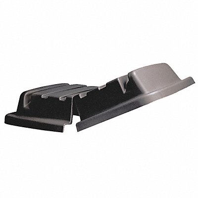 RUBBERMAID COMMERCIAL PRODUCTS FG460900BLA Cube Truck Lid Black Hinged 8-1/2inH