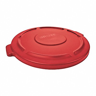 RUBBERMAID COMMERCIAL PRODUCTS FG264560RED D1937 Garbage Can Top Flat Snap-On Closure Red