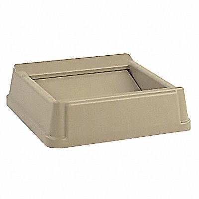 RUBBERMAID COMMERCIAL PRODUCTS FG266400BEIG Garbage Can Top Drop Top Swing Closure Tan