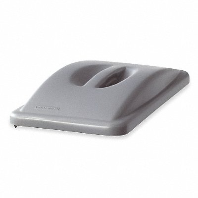 RUBBERMAID COMMERCIAL PRODUCTS FG268888LGrey Garbage Can Top Dome Snap-On Closure Grey