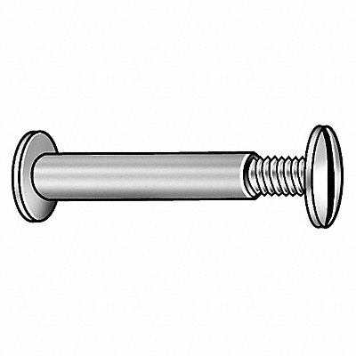 GRAINGER 5MA84 Binding Post 18-8SS #8-32 1/8 L PK25