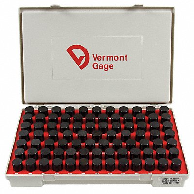 VERMONT GAGE 901201000 Black Oxide Coated Pin Gauge Set Dim Type