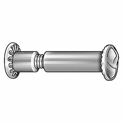 GRAINGER 5MB84 Partition Bolt 18-8SS #10-24 1/2 L PK10