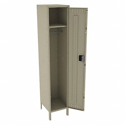 TENNSCO STK1518721SD F0412 Locker 1x1Locker Sand 78 x15 x18 Unassembled