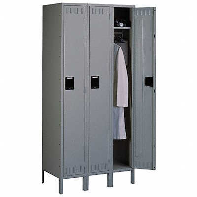 TENNSCO STS1215723MG E1573 Wardrobe Locker 1x3Locker Grey 78 x36 x15 Assm