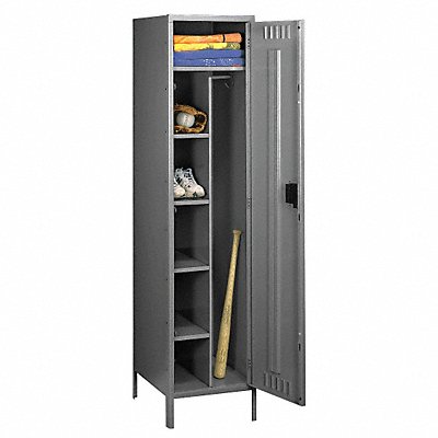 TENNSCO CMS2421721MG K7512 Locker 1x1Locker Md Grey 78 x24 x21 Assm