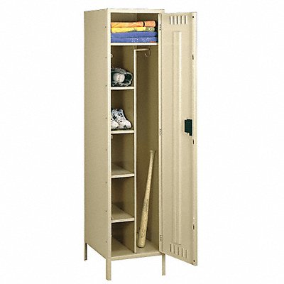 TENNSCO CMS2421721SD K7512 Wardrobe Locker 1x1Locker Sand 78 x24 x21 Assm