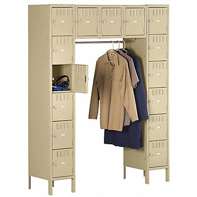TENNSCO SRS6018781SD Bx Locker 6x5Locker Sand 78 x60 x18 Assm