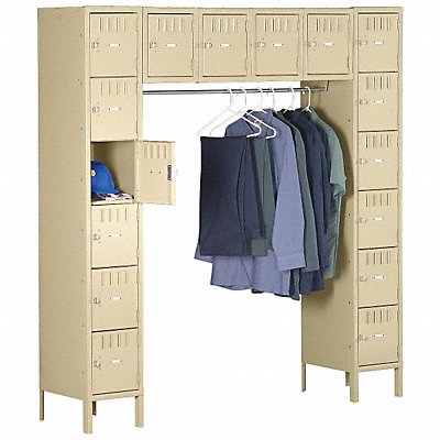 TENNSCO SRS7218781SD Bx Locker 6x6Locker Sand 78 x72 x18 Assm