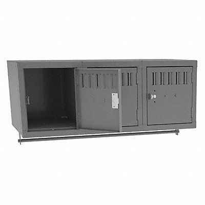 TENNSCO BS11218123MG K7521 Bx Locker 1x3Locker Grey 12 x36 x18 Assm