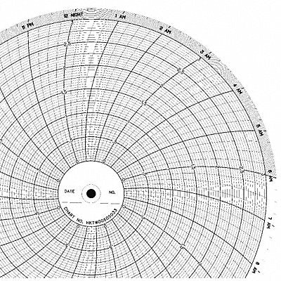 GRAPHIC CONTROLS CLHHKTW0060S033 M6781 Circular Paper Chart 24 hr 100 pkg