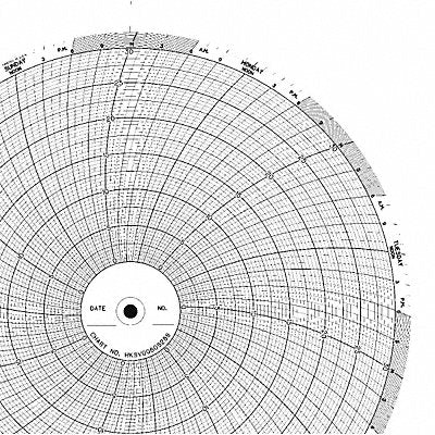 GRAPHIC CONTROLS CLHHKSV0060S288 M6780 Circular Paper Chart 7 day 100 pkg