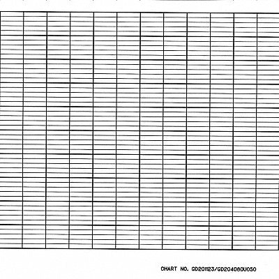 GRAPHIC CONTROLS CLHGD201125 Fanfold Paper Strip Chart  1 pkg