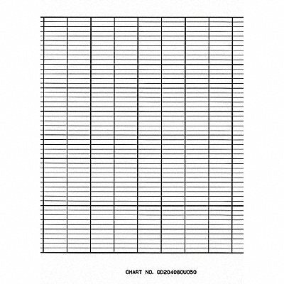 GRAPHIC CONTROLS CLHGD204080U050 Roll Paper Strip Chart  1 pkg