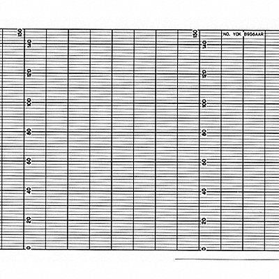 GRAPHIC CONTROLS YOKB9573AN Fanfold Paper Strip Chart  1 pkg