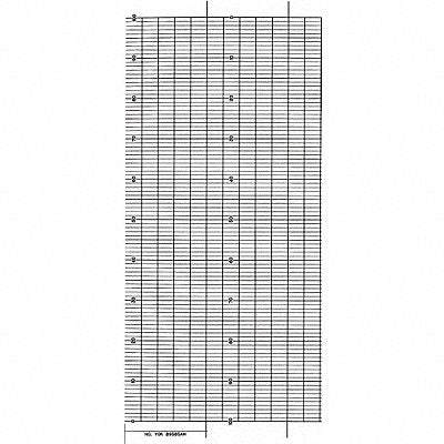 GRAPHIC CONTROLS YOKB9585AH Fanfold Paper Strip Chart  1 pkg