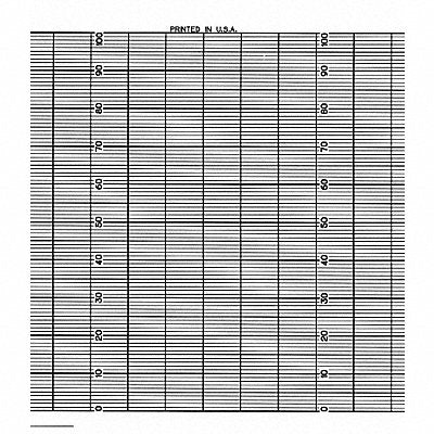 GRAPHIC CONTROLS YOKE9721NB Fanfold Paper Strip Chart  1 pkg